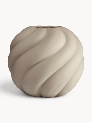 Twist Ball Hand-Painted Ceramic Vase, H 20 cm