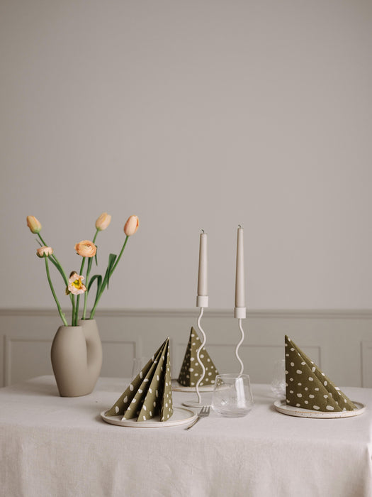 Candle Holder Curved H 24 cm