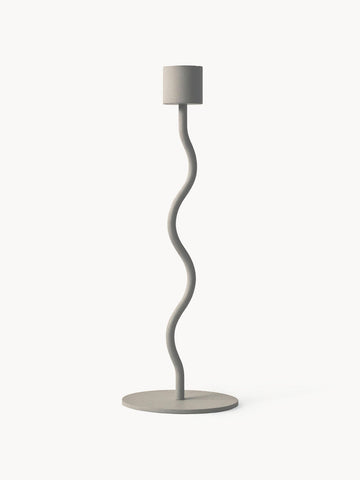 Curved Candle Holder, H 24 cm