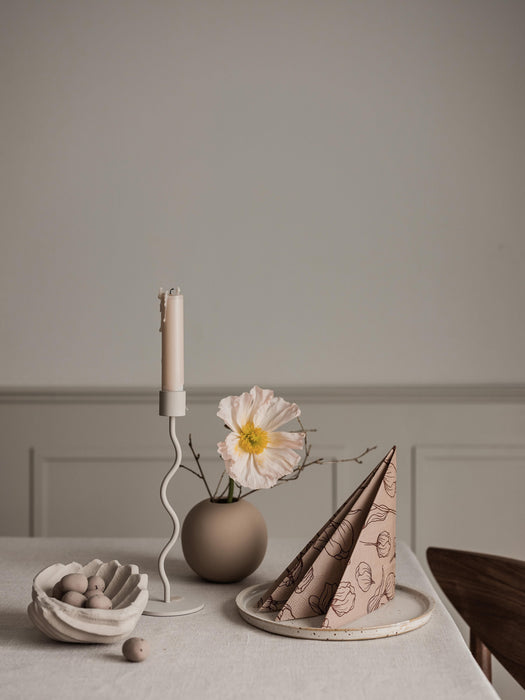 Candle Holder Curved H 24 cm
