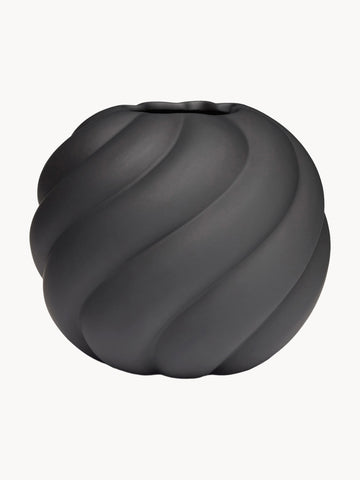 Hand-Painted Ceramic Vase Twist Ball, H 20 cm
