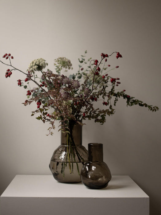 Glass Vase Bunch, H 30 cm