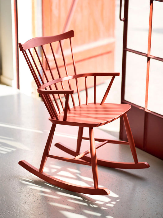 Handmade Beech Wood Rocking Chair J52G
