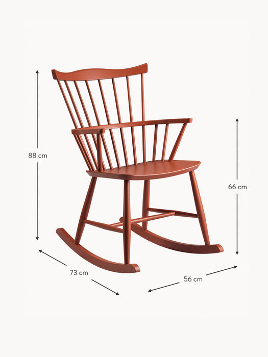 Handmade Beech Wood Rocking Chair J52G