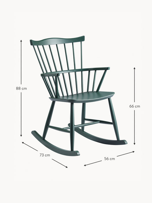 Handmade Beech Wood Rocking Chair J52G
