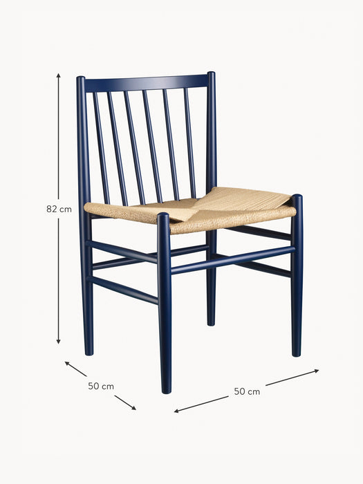 Handwoven Beech Wood Dining Chair J80