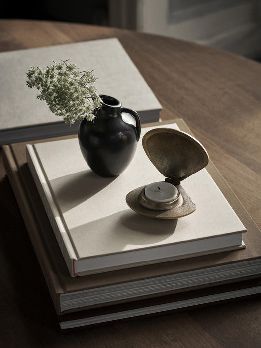 Clam Brass Candle Holder
