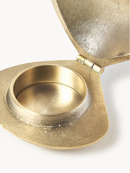 Brass Candle Holder Clam