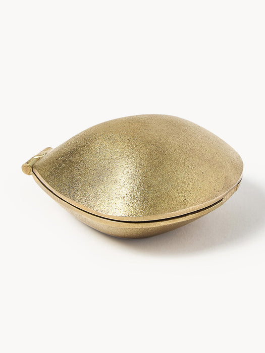 Clam Brass Candle Holder