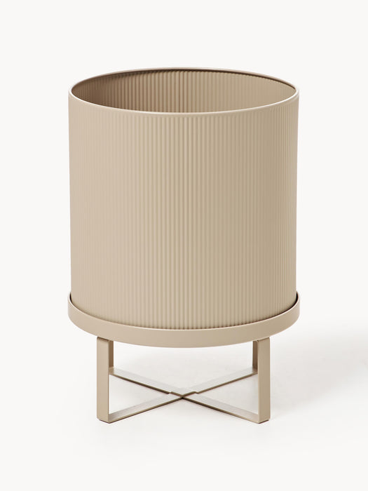 Plant Pot Bau with Ribbed Surface H 38 cm