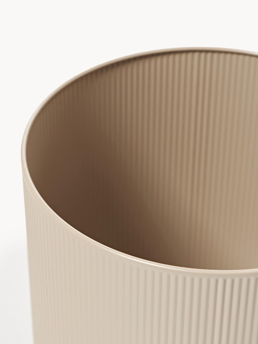 Plant Pot Bau with Ribbed Surface H 38 cm