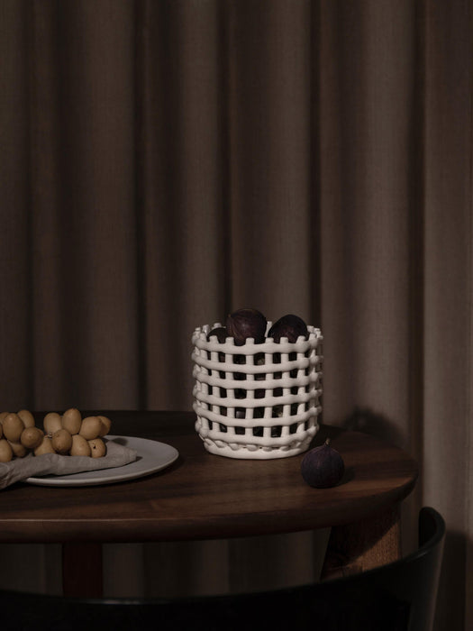 Nalan Handmade Ceramic Storage Basket, H 15 cm