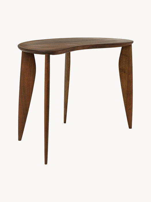 Feve Walnut Wood Desk in Organic Shape