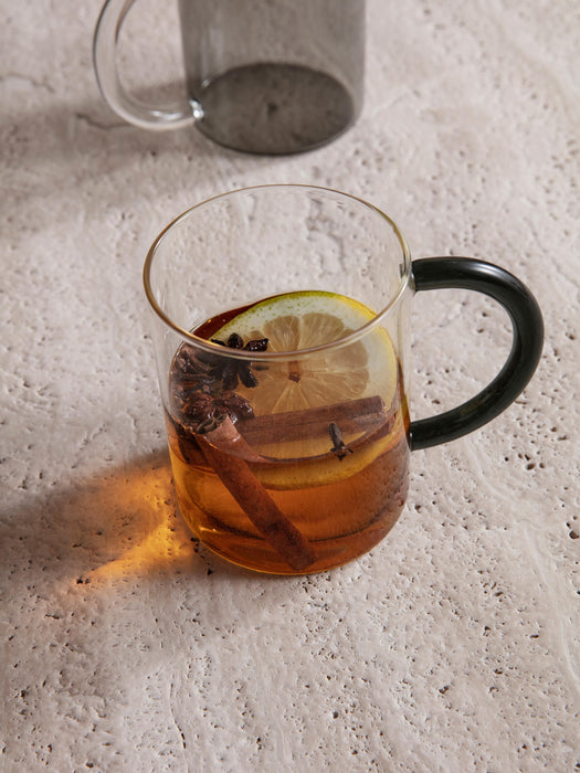 Mouth-Blown Glass Mugs Still Set of 2