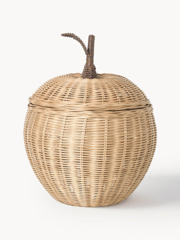 Apple Kids Handmade Rattan Storage Basket