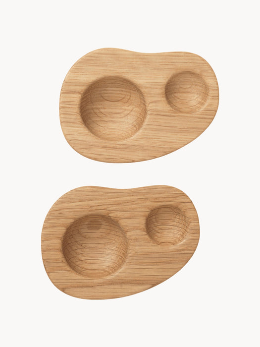 Oak Wood Egg Cups Cairn Set of 2