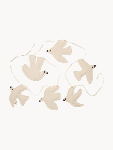 Swif Bird Organic Cotton Garland, L 220 cm