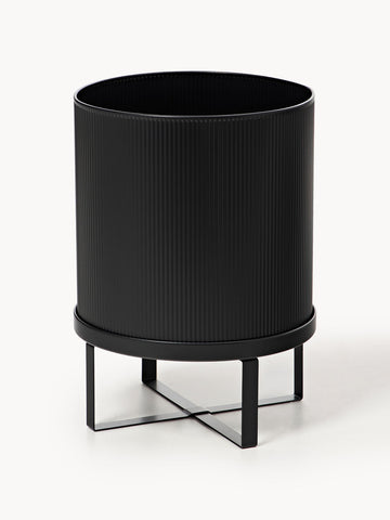 Bau Plant Pot with Ribbed Surface, H 38 cm