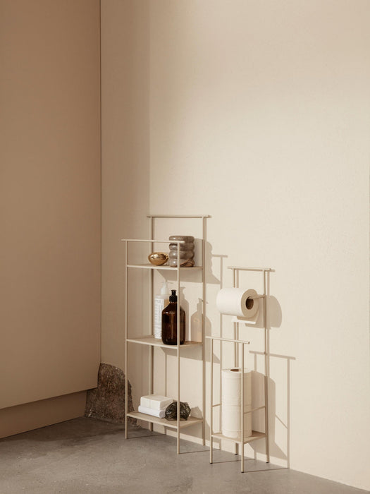 Dora Toilet Roll Holder with Shelf