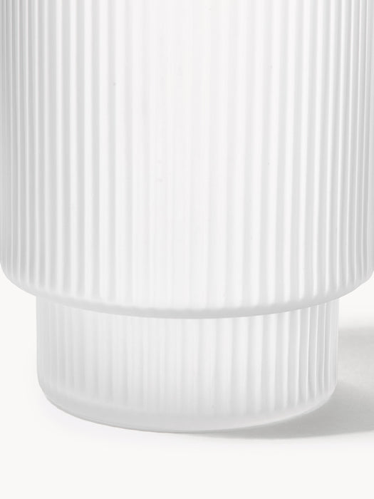 Mouth-Blown Highball Glasses Ripple with Embossed Pattern Set of 4 300 ml