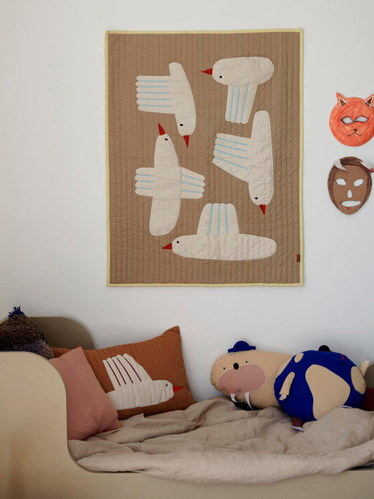 Bird Organic Cotton Cushion
