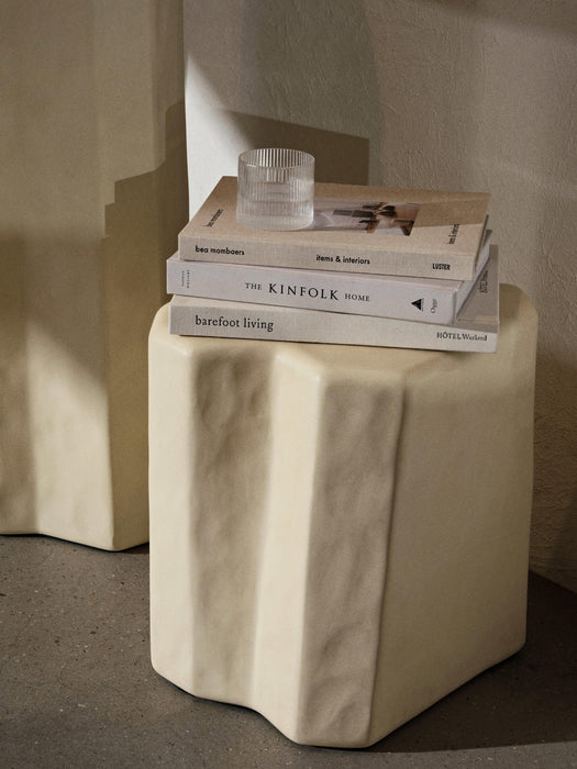 Concrete Stool Staffa in An Organic Shape