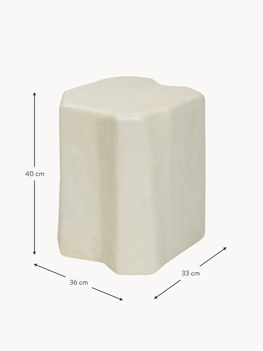 Concrete Stool Staffa in An Organic Shape