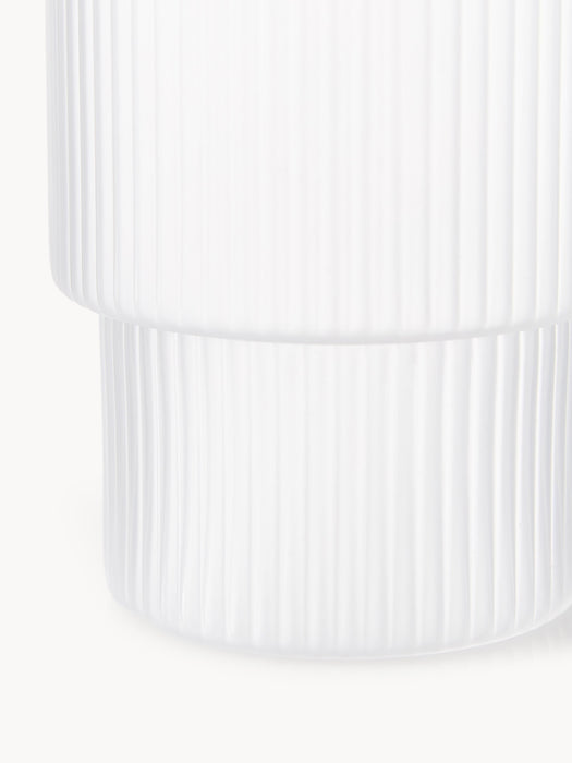 Mouth-Blown Tumblers Ripple with Groove Relief 200 ml Set of 4