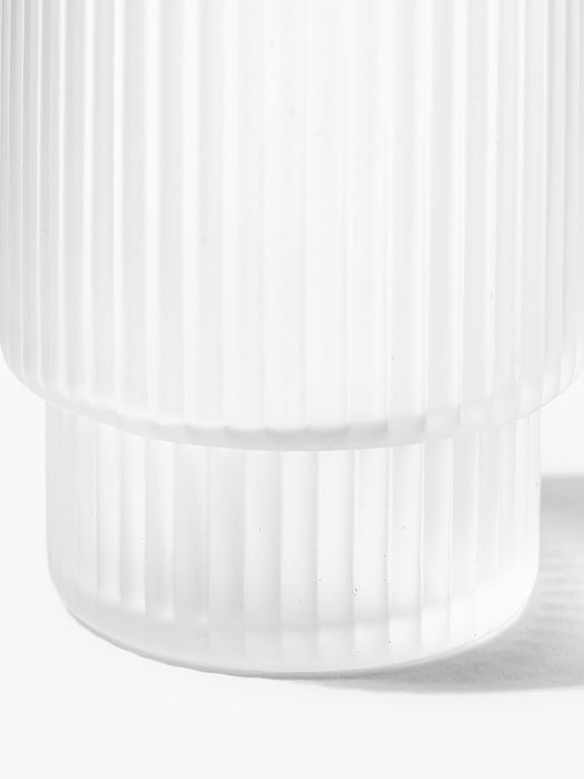 Mouth-Blown Tumblers Ripple with Groove Relief 200 ml Set of 4