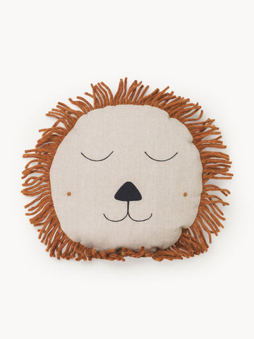 Safari Hand-Embroidered Linen Cushion