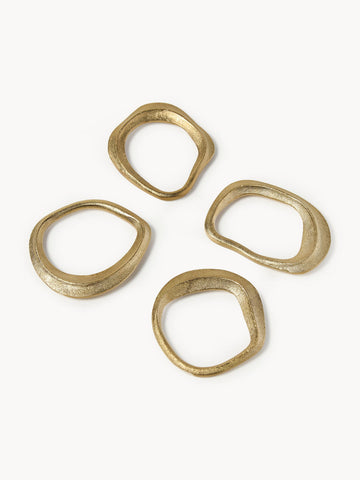 Flow Napkin Rings, Set of 4