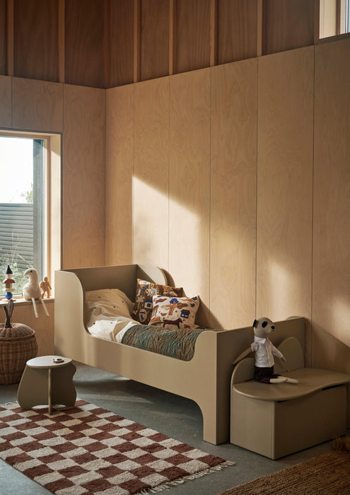 Kids Wooden Bench Slope with Storage Space