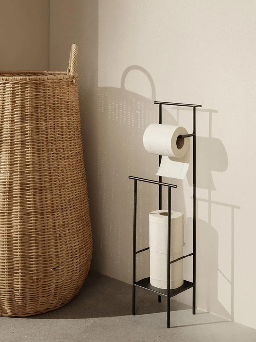 Dora Toilet Roll Holder with Shelf
