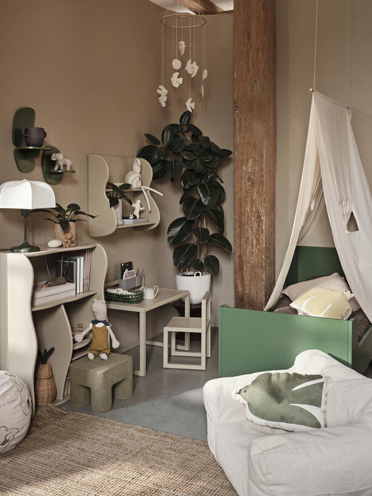 Slope Wooden Wall-Mounted Shelf