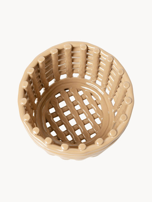 Nalan Handmade Ceramic Storage Basket, H 15 cm