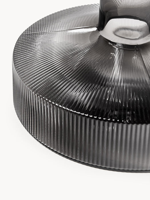 Mouth-Blown Decanter Ripple with Embossed Pattern 11 L