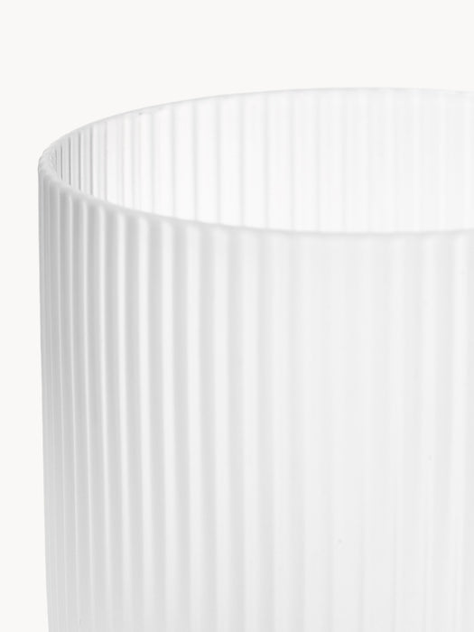 Small Mouth-Blown Carafe Ripple with Tumbler