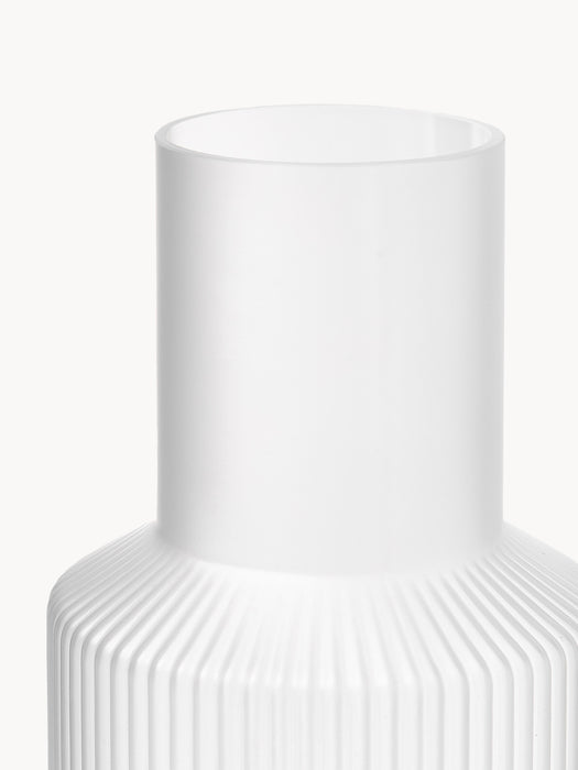 Small Mouth-Blown Carafe Ripple with Tumbler