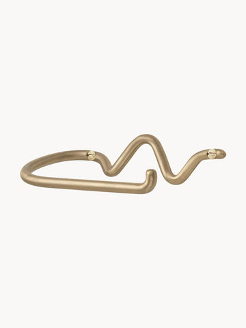 Curvature Handmade Wall-Mounted Metal Toilet Roll Holder