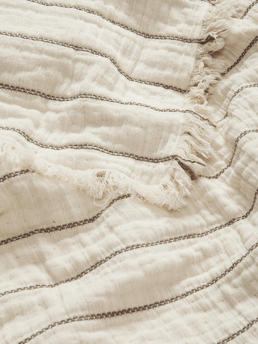 Aires Cotton Bedspread with Striped Pattern