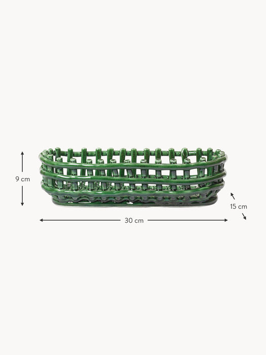 Handmade Ceramic Storage Basket Nalan