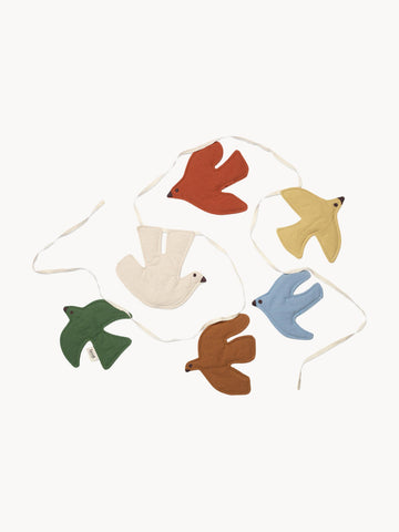 Swif Bird Organic Cotton Garland, L 220 cm