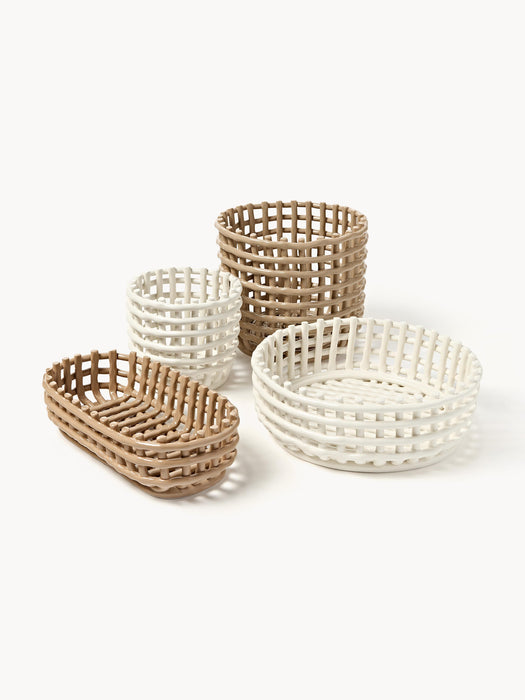 Handmade Ceramic Storage Basket Nalan