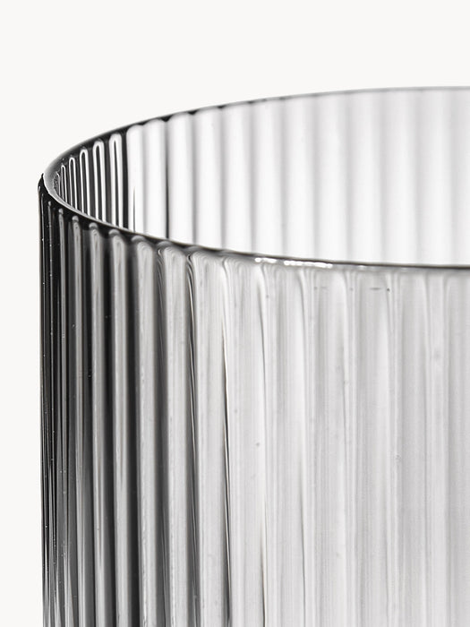 Small Mouth-Blown Carafe Ripple with Tumbler
