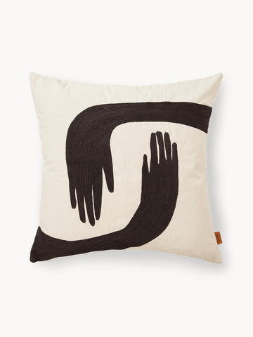 Pose Hand-stitched Organic Cotton Cushion