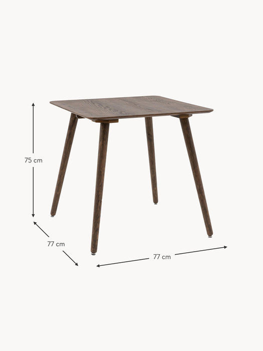 Wooden Dining Table Hatfield 77x77 cm