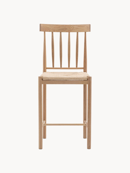 Handmade Oak Wood Counter Chairs Eton Set of 2