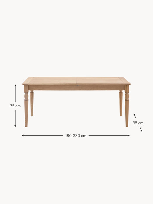 Handmade Wooden Dining Table Eton 180