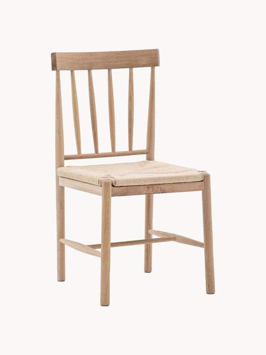 Handmade Oak Wood Dining Chairs Eton Set of 2