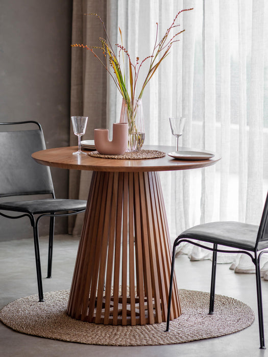 Round Wooden Dining Table Brookland 90 cm